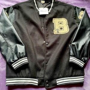 kclot black bone varsity jacket